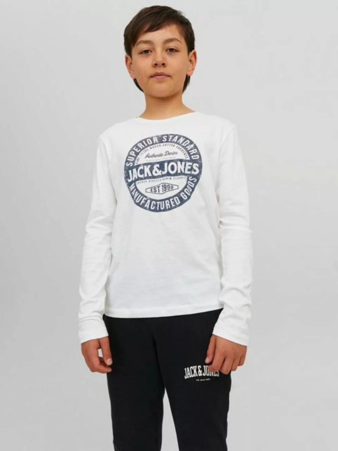 Jack & Jones Junior Langarmshirt JJEJEANS TEE LS O-NECK 23/24 NOOS JNR günstig online kaufen