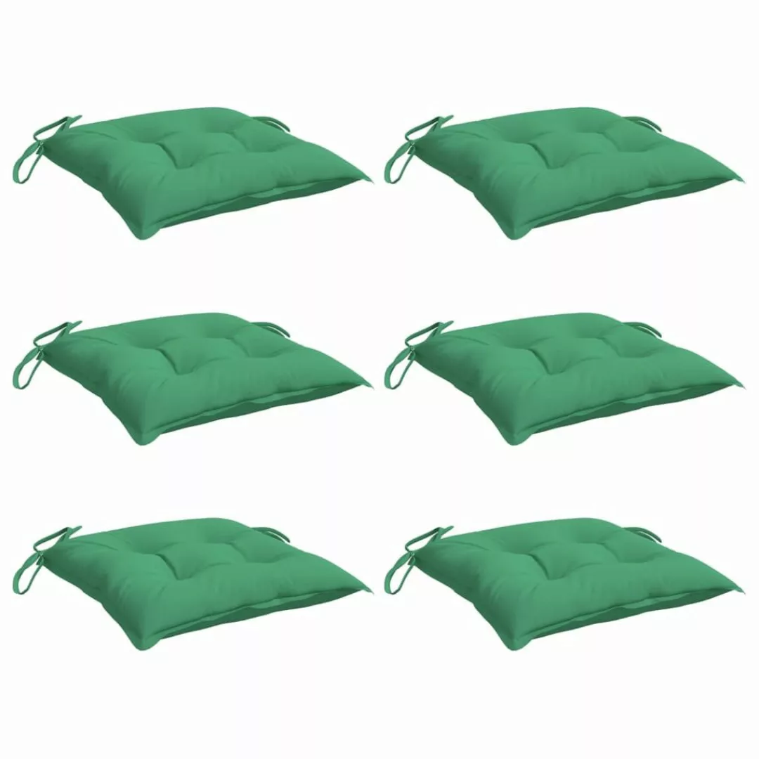 vidaXL Sitzauflage Palettenkissen 6 Stk. Grün günstig online kaufen