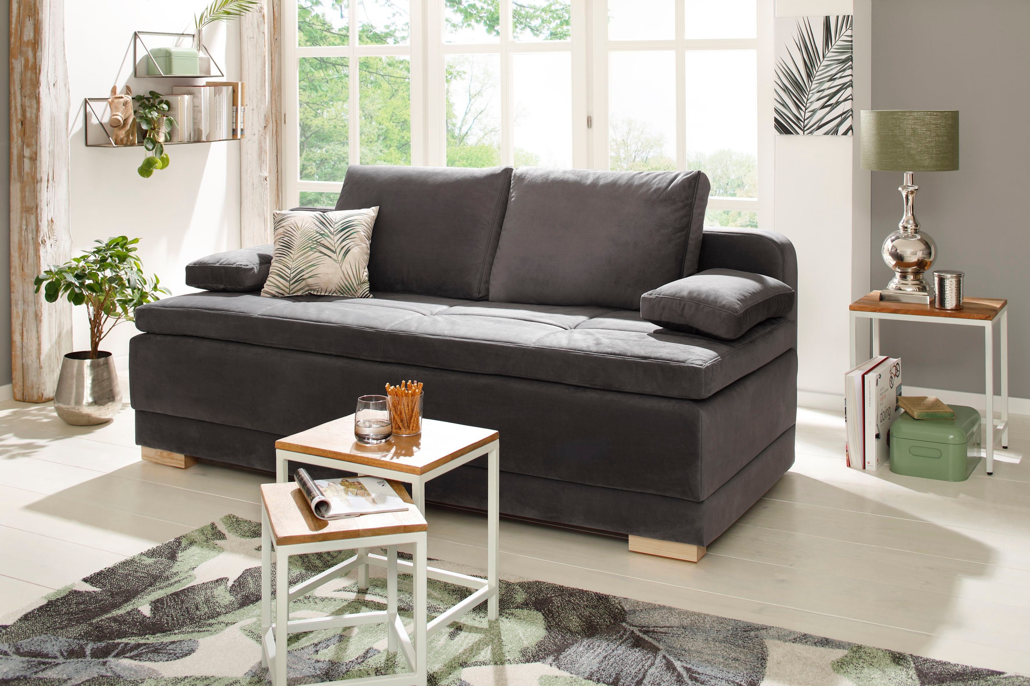 INOSIGN Schlafsofa "Berlin", Dauerschläfer mit Boxspringfederung, Bettfunkt günstig online kaufen