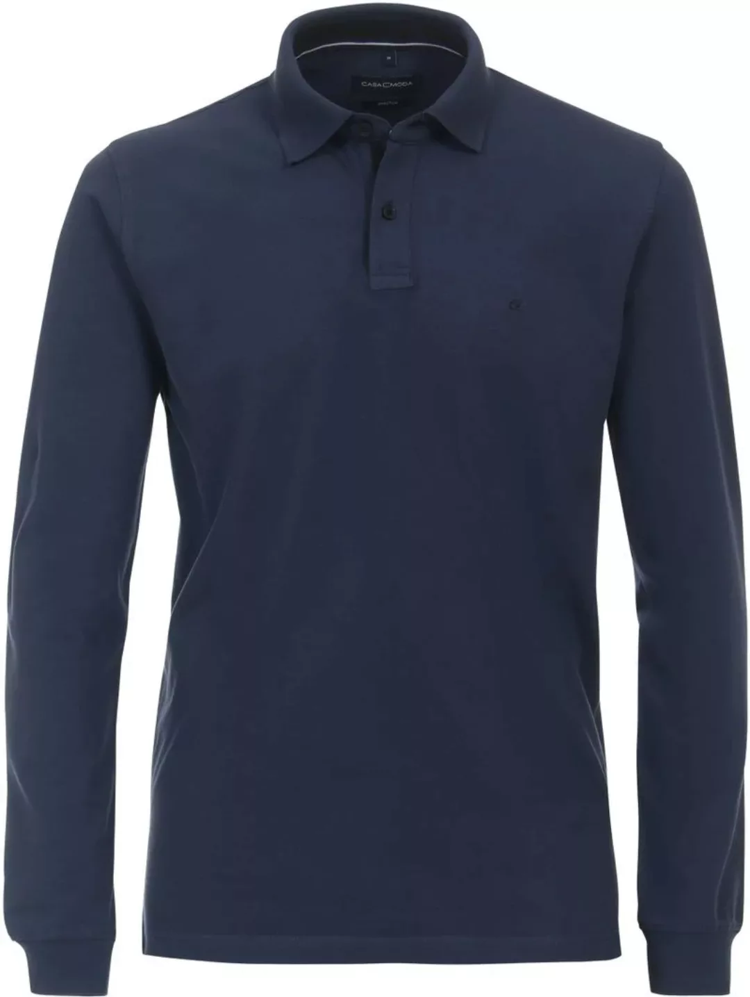 CASAMODA Langarm-Poloshirt "CASAMODA Polo-Shirt Langarm uni" günstig online kaufen