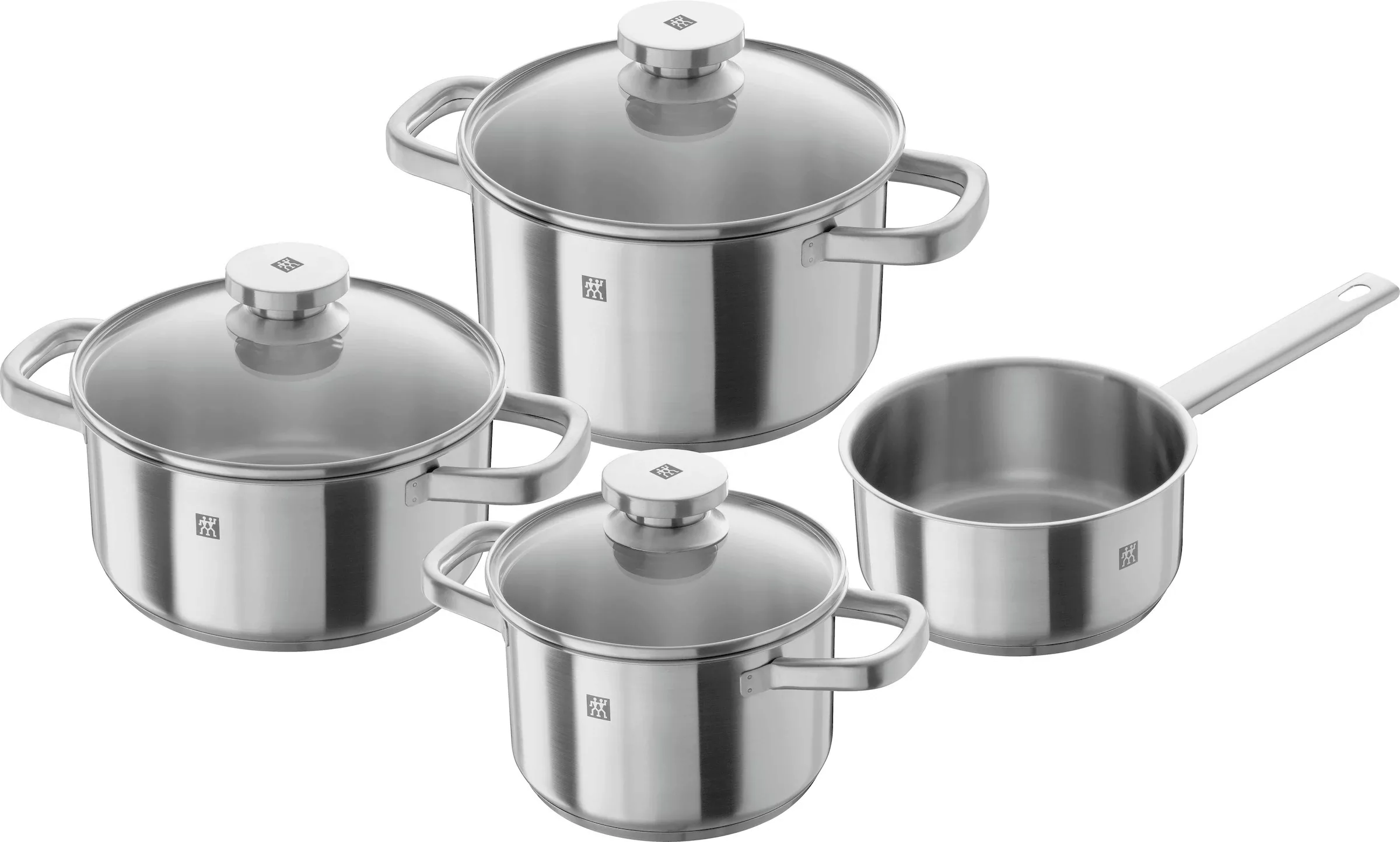 Zwilling Topf-Set »Joy«, Edelstahl 18/10, (Set, 4 tlg., je 1 Kochtopf Ø 16/ günstig online kaufen