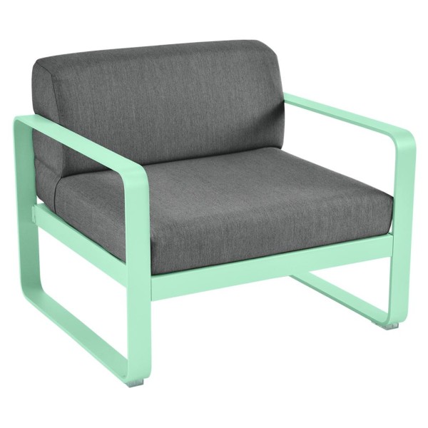 Bellevie Lounge-Sessel Outdoor 83 Opalgrün A3 Graphitgrau günstig online kaufen