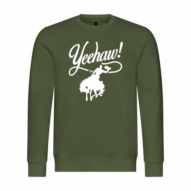 deinshirt Rundhalspullover Herren Sweatshirt Yeehaw Mit Print Motiv, Grafik günstig online kaufen