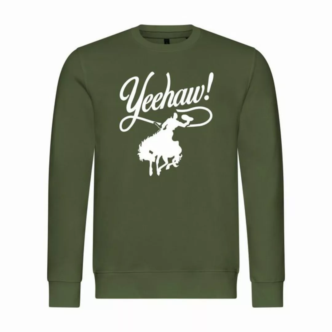 deinshirt Rundhalspullover Herren Pullover Yeehaw Mit Print Motiv, Grafik günstig online kaufen