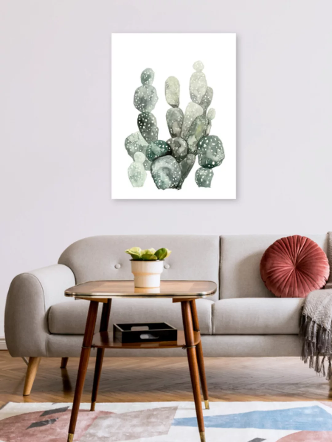 Poster / Leinwandbild - Botanical - Desert Cacti günstig online kaufen