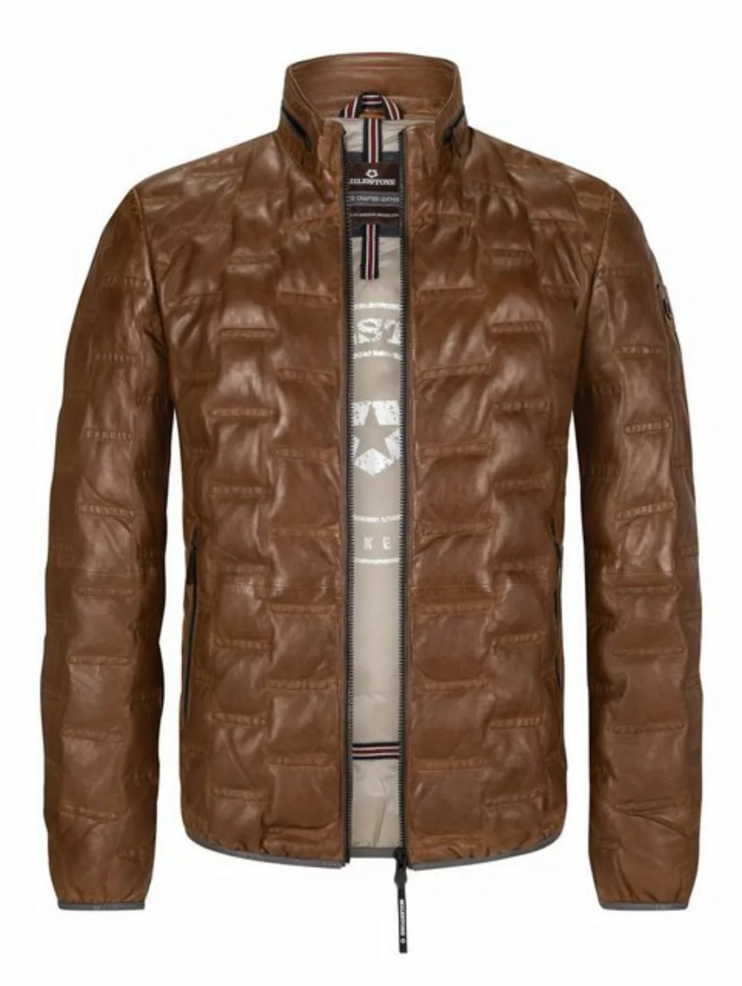 Milestone Lederjacke MSAversa mit Logo Badge günstig online kaufen