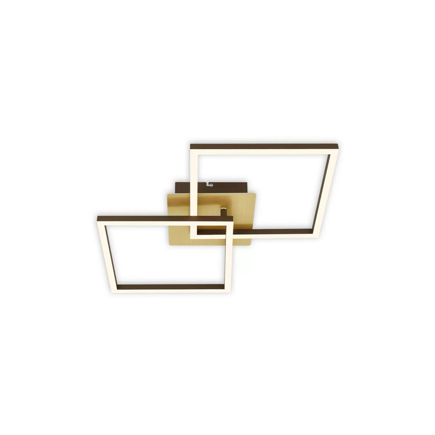 LED-Deckenlampe Frame, gold, dimmbar, 2-flammig günstig online kaufen