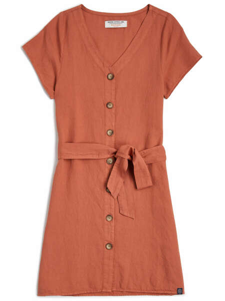 Kuyichi Damen Kleid Ella Bio-baumwolle/leinen günstig online kaufen