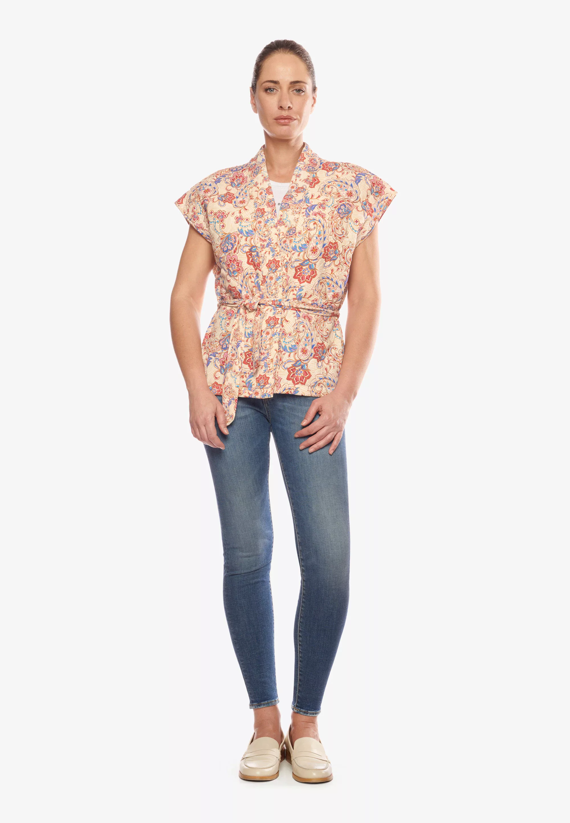 Le Temps Des Cerises Klassische Bluse, im modischen Kimono-Stil günstig online kaufen
