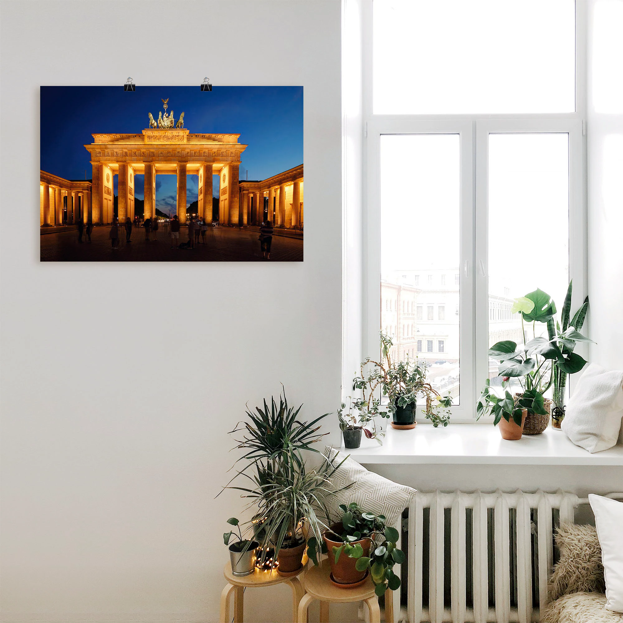 Artland Wandbild »Brandenburger Tor bei Abenddämmerung«, Gebäude, (1 St.), günstig online kaufen