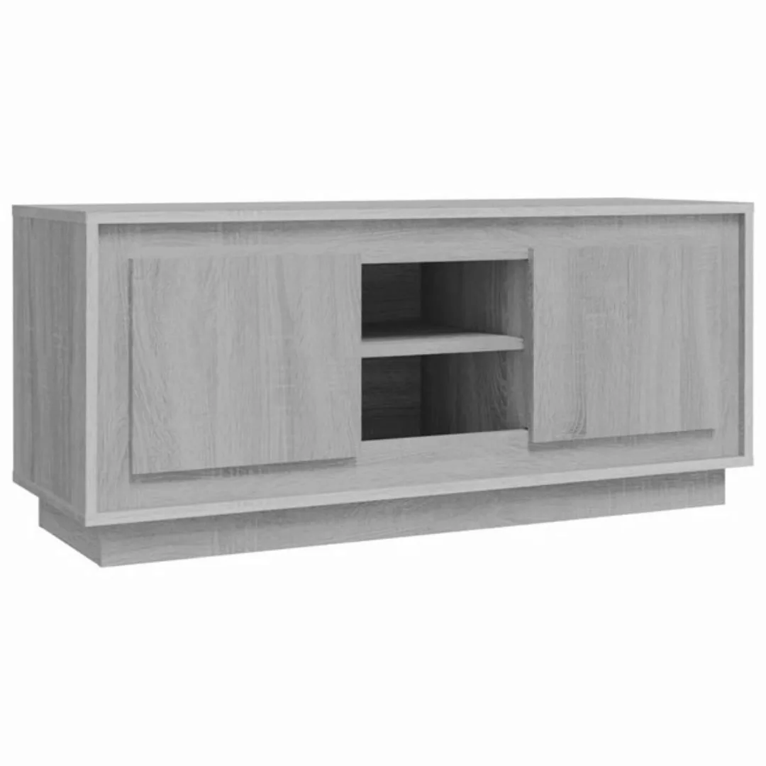 furnicato TV-Schrank Grau Sonoma 102x35x45 cm Holzwerkstoff (1-St) günstig online kaufen