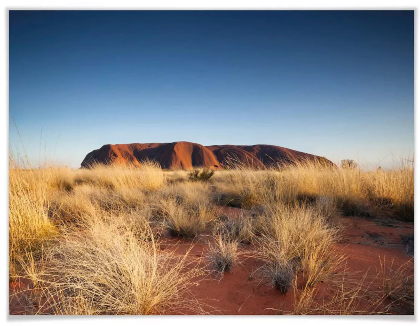Wall-Art Poster "Ayers Rock Sonnenuntergang", Australien, (1 St.), Poster o günstig online kaufen