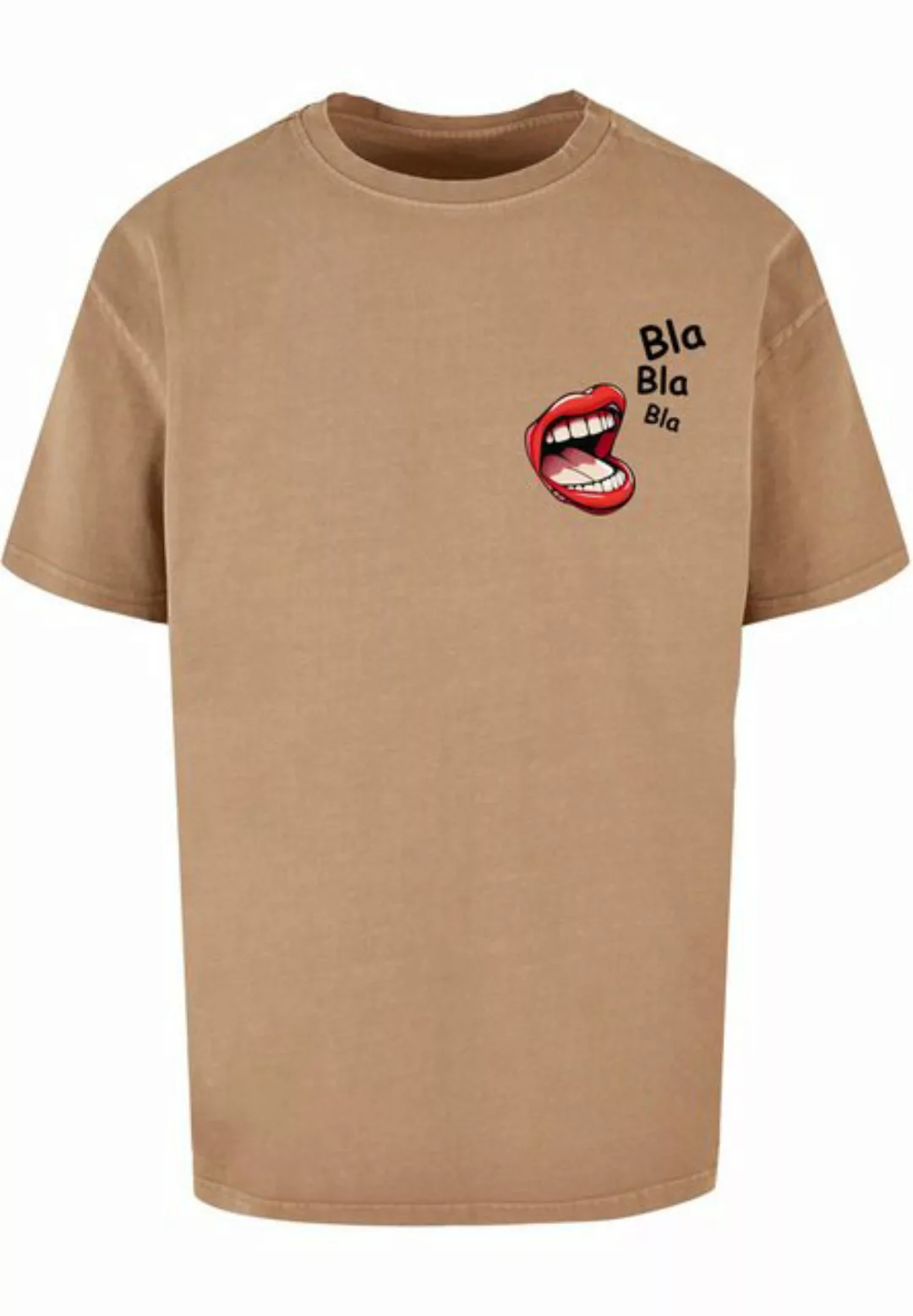 Merchcode T-Shirt Merchcode Herren Bla Bla Bla Comic Acid Washed Oversized günstig online kaufen