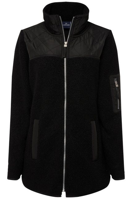 Laurasøn Sweatjacke Teddyjacke Stepp-Einsätze Stehkragen Zipper günstig online kaufen