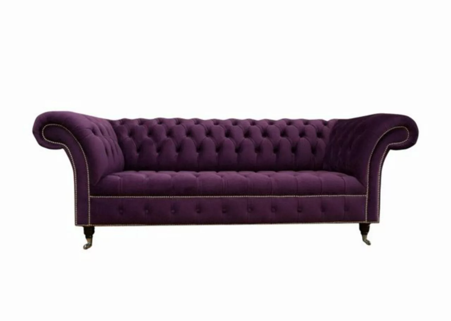 Xlmoebel Sofa Großes Sofa für drei Personen Chesterfield Polsterung Sitzgar günstig online kaufen