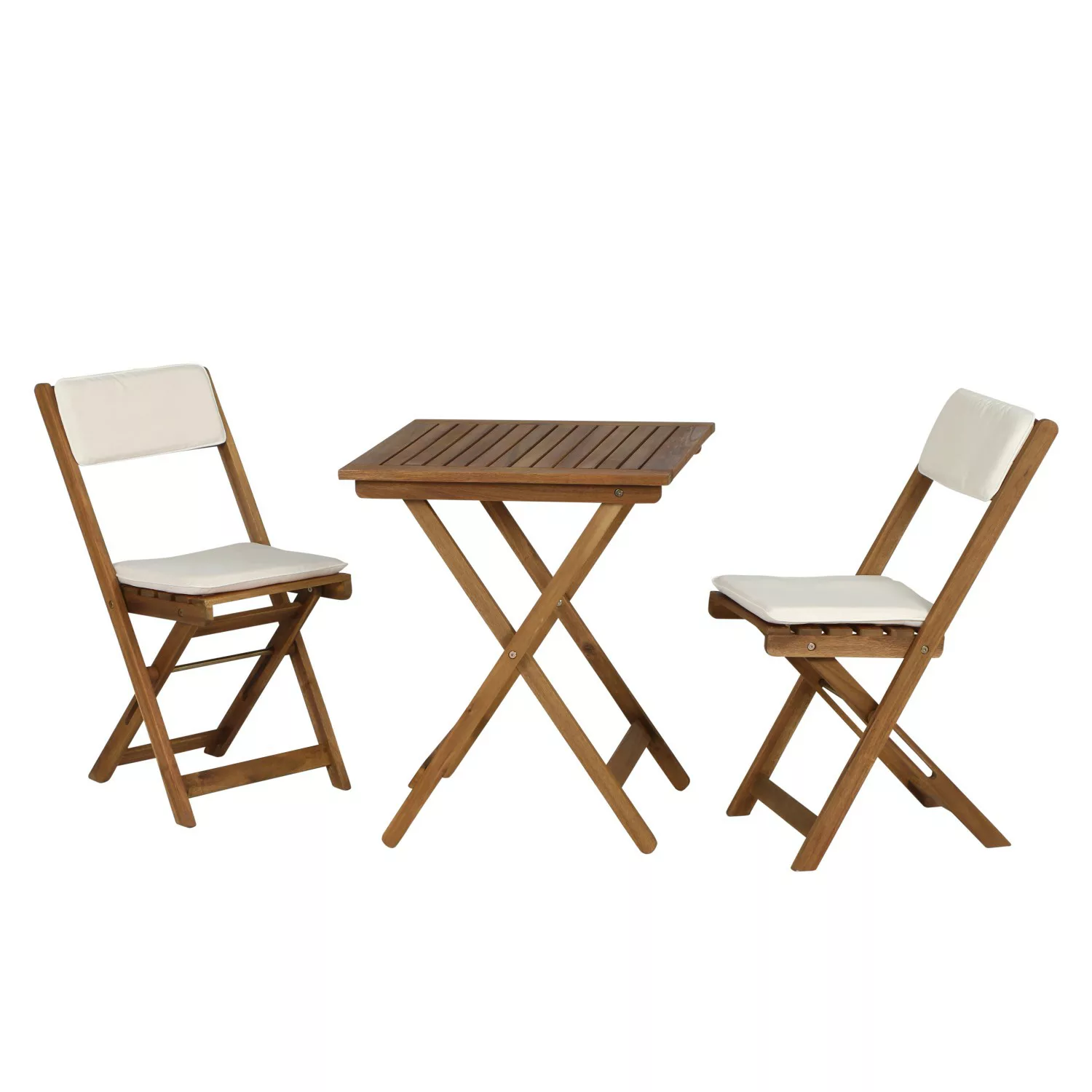 Gardamo Klapptisch Quadratisch Braun 60 cm x 60 cm günstig online kaufen