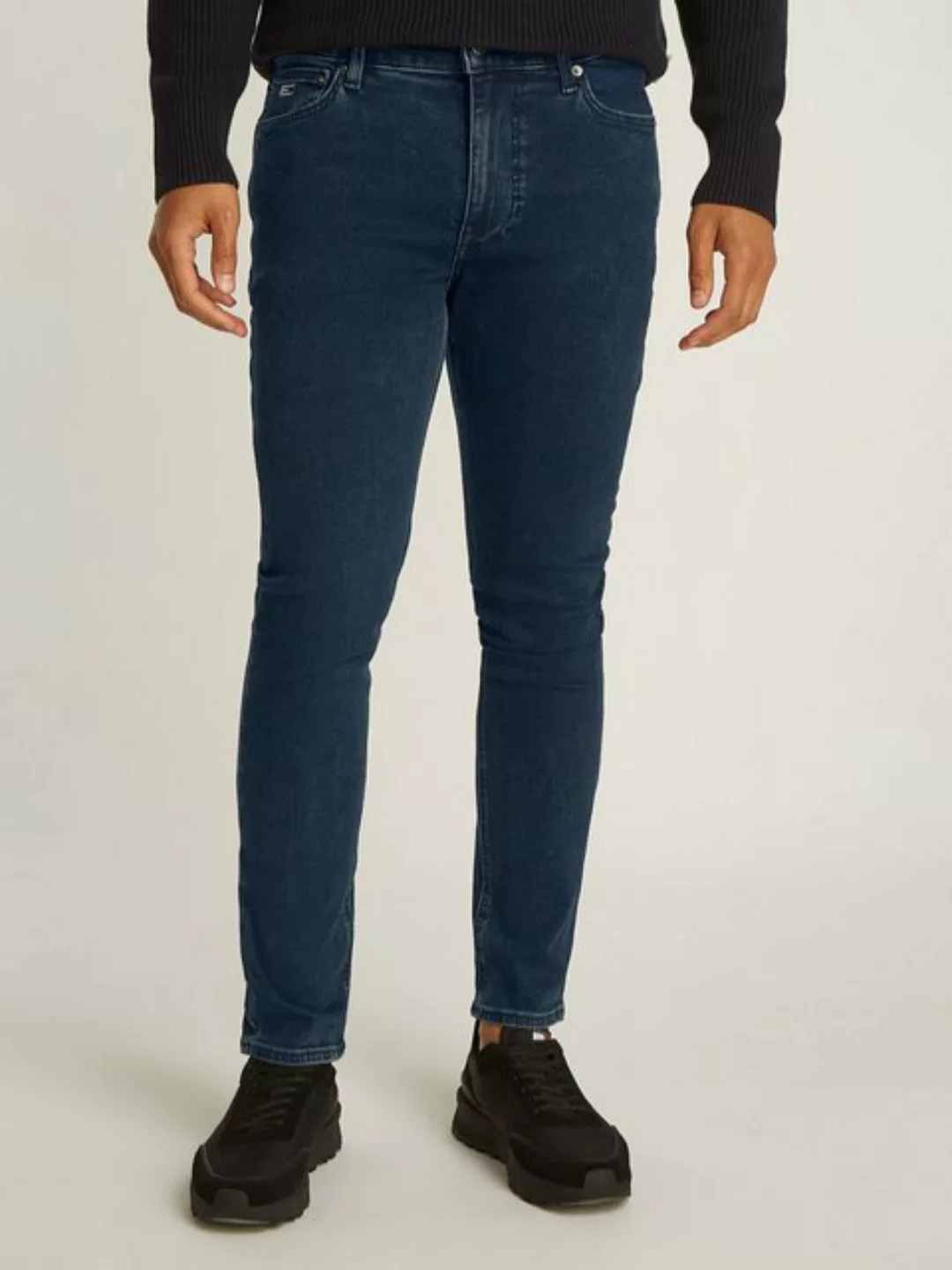 Tommy Jeans Skinny-fit-Jeans mit Logostickereien günstig online kaufen