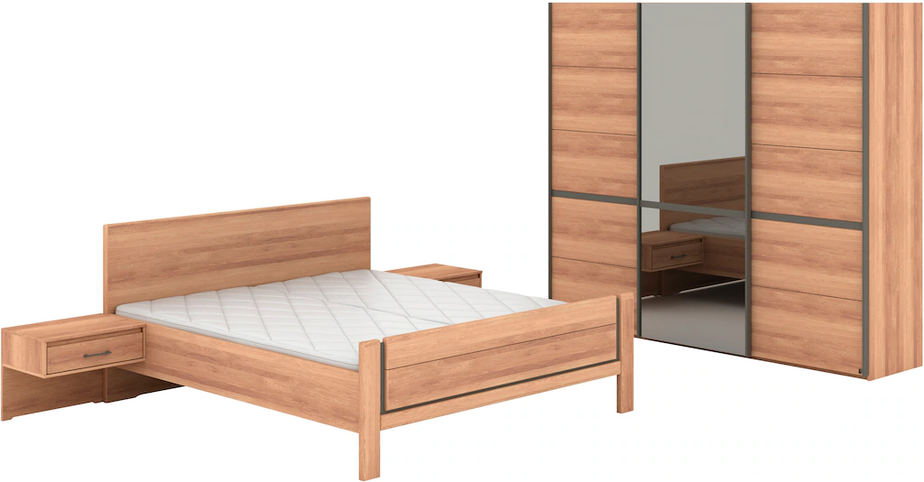 Musterring Schlafzimmer-Set "Sorrent, Kleiderschrank, Bett & Nachtkommoden, günstig online kaufen