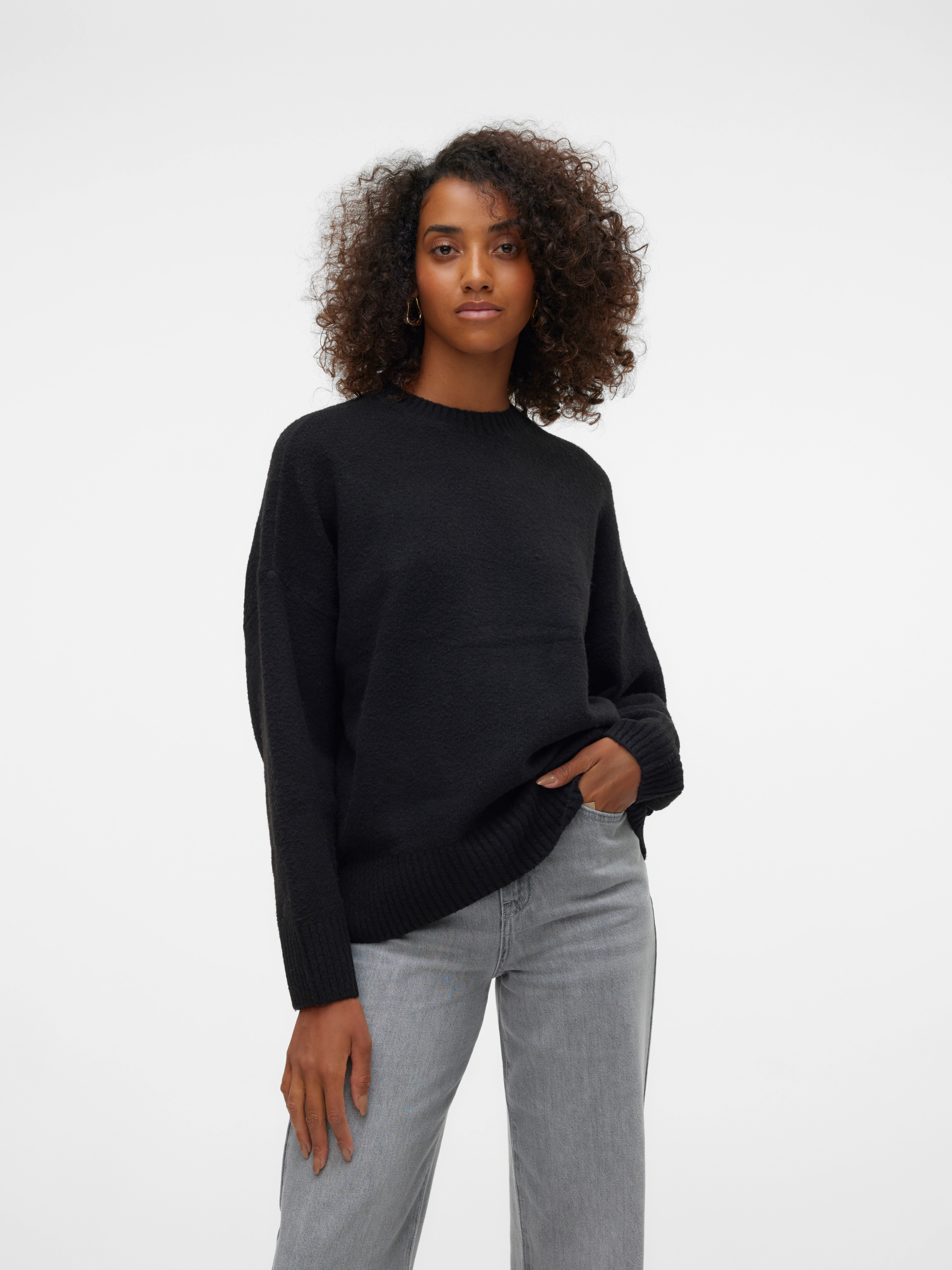 Vero Moda Strickpullover "VMBOOM LS O-NECK PULLOVER GA NOOS" günstig online kaufen