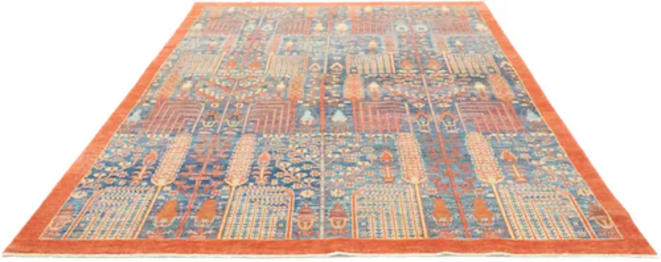 morgenland Wollteppich »Designer Teppich handgeknüpft orange«, rechteckig günstig online kaufen