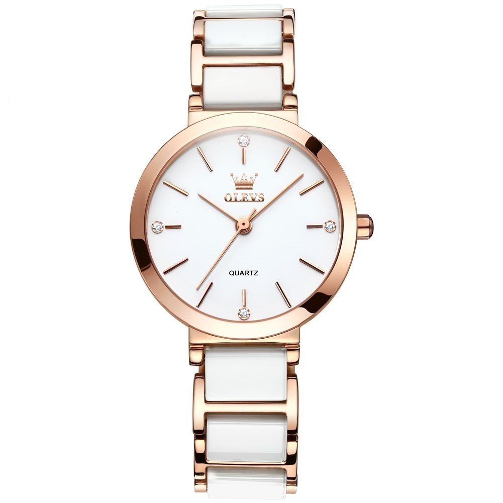 OLEVS Quarzuhr Quarz Uhr Keramik- armband günstig online kaufen