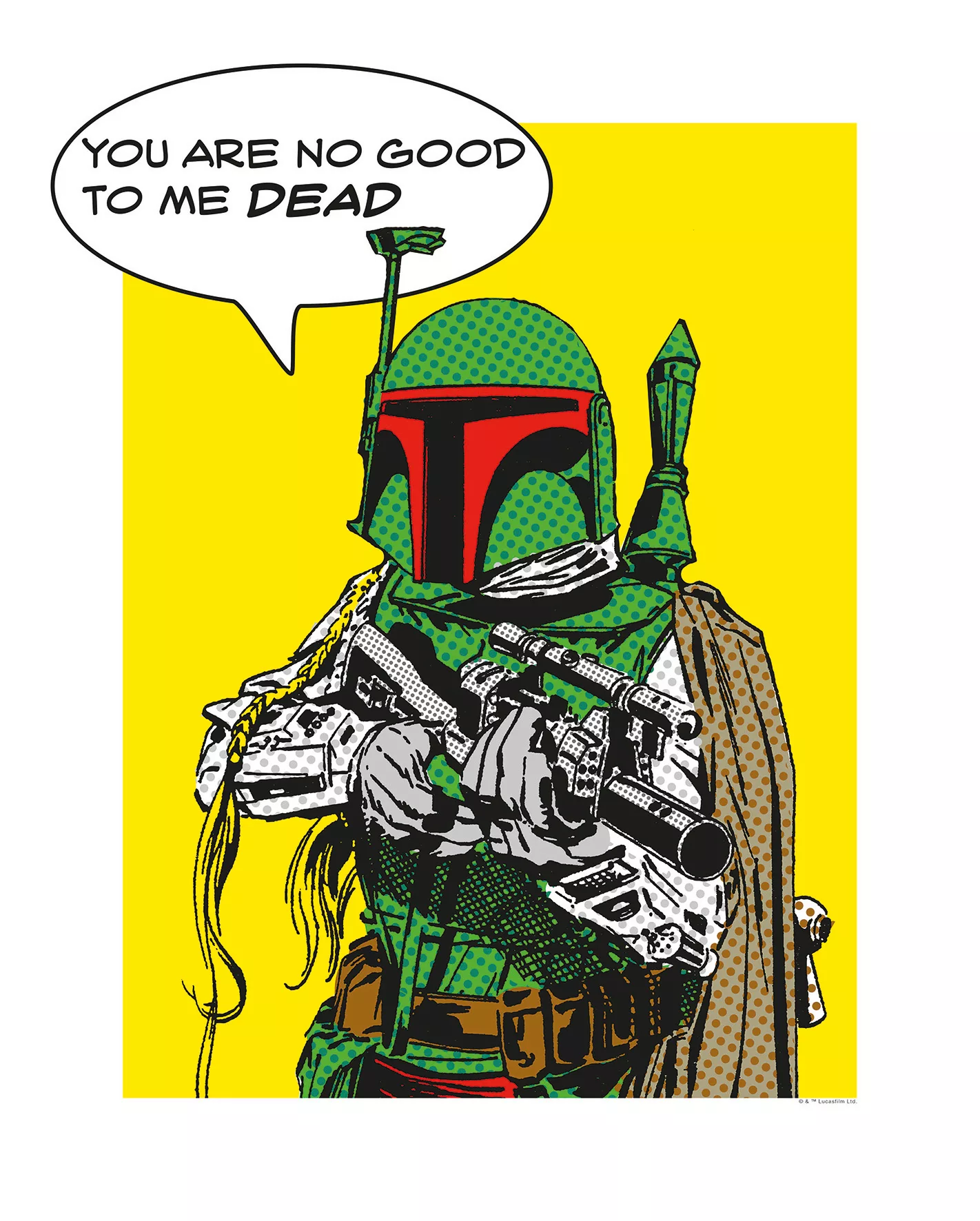 Komar Wandbild Star Wars Boba Fett 40 x 50 cm günstig online kaufen