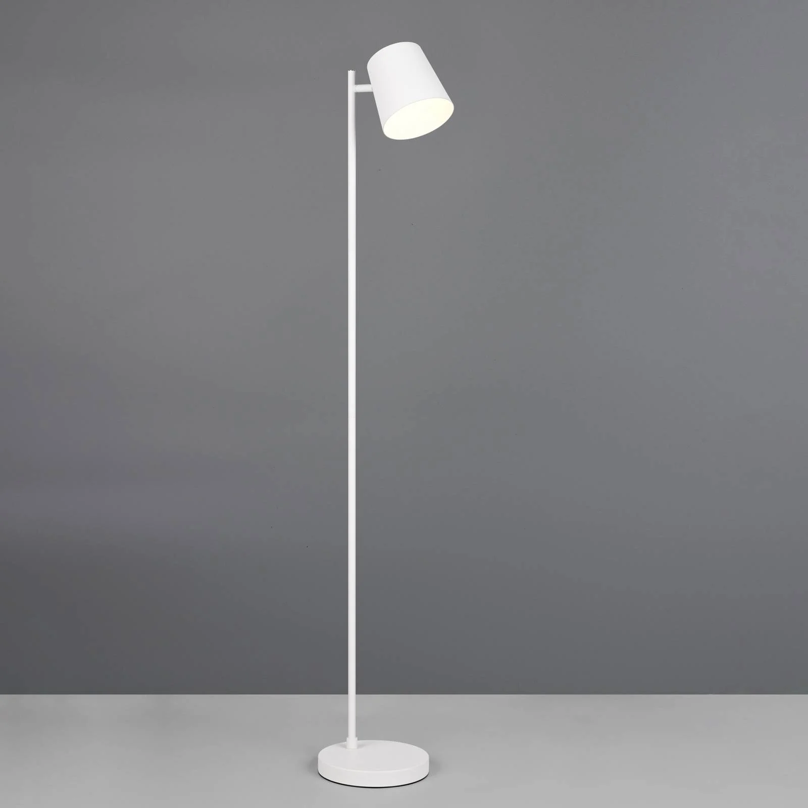 LED-Akku-Stehleuchte Blake, weiß matt, Metall, dimmbar günstig online kaufen