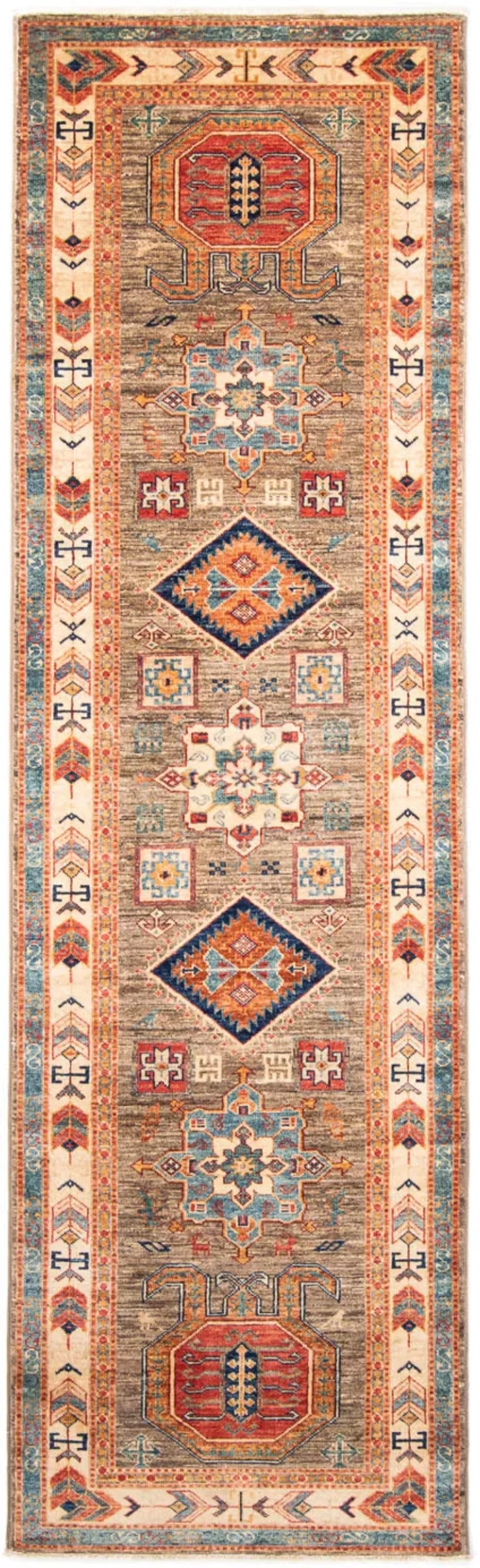 morgenland Orientteppich »Ziegler - Kazak - 249 x 73 cm - hellbraun«, recht günstig online kaufen