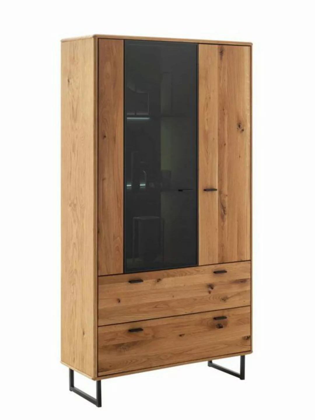 Casamia Vitrine Vitrine Alfano 2-türig mit Schubladen Glasvitrine in Ast/Ba günstig online kaufen