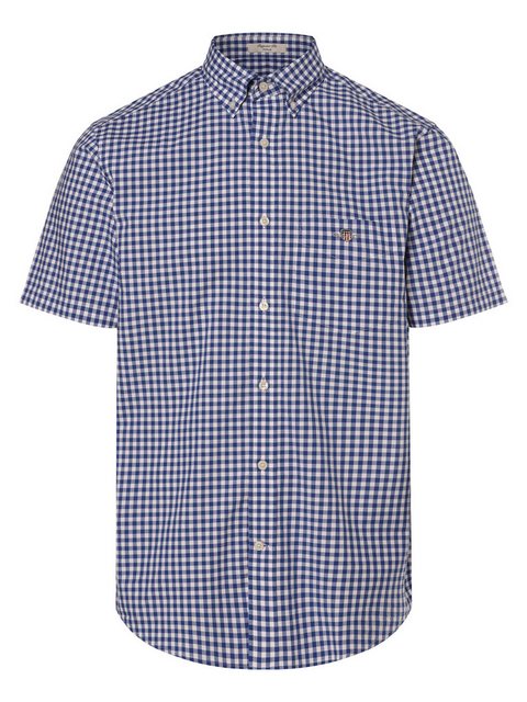 Gant Kurzarmhemd "Regular Fit Gingham Popeline Hemd strapazierfähig pflegel günstig online kaufen