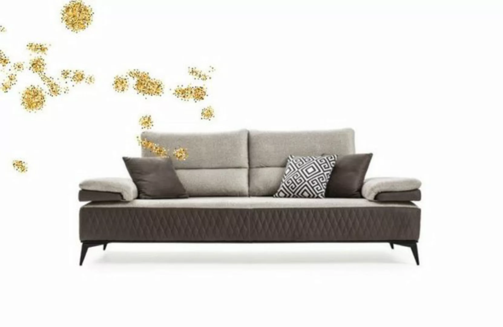 JVmoebel 3-Sitzer Dreisitzer Moderne Couch Möbel Grau Couchen Klassische So günstig online kaufen