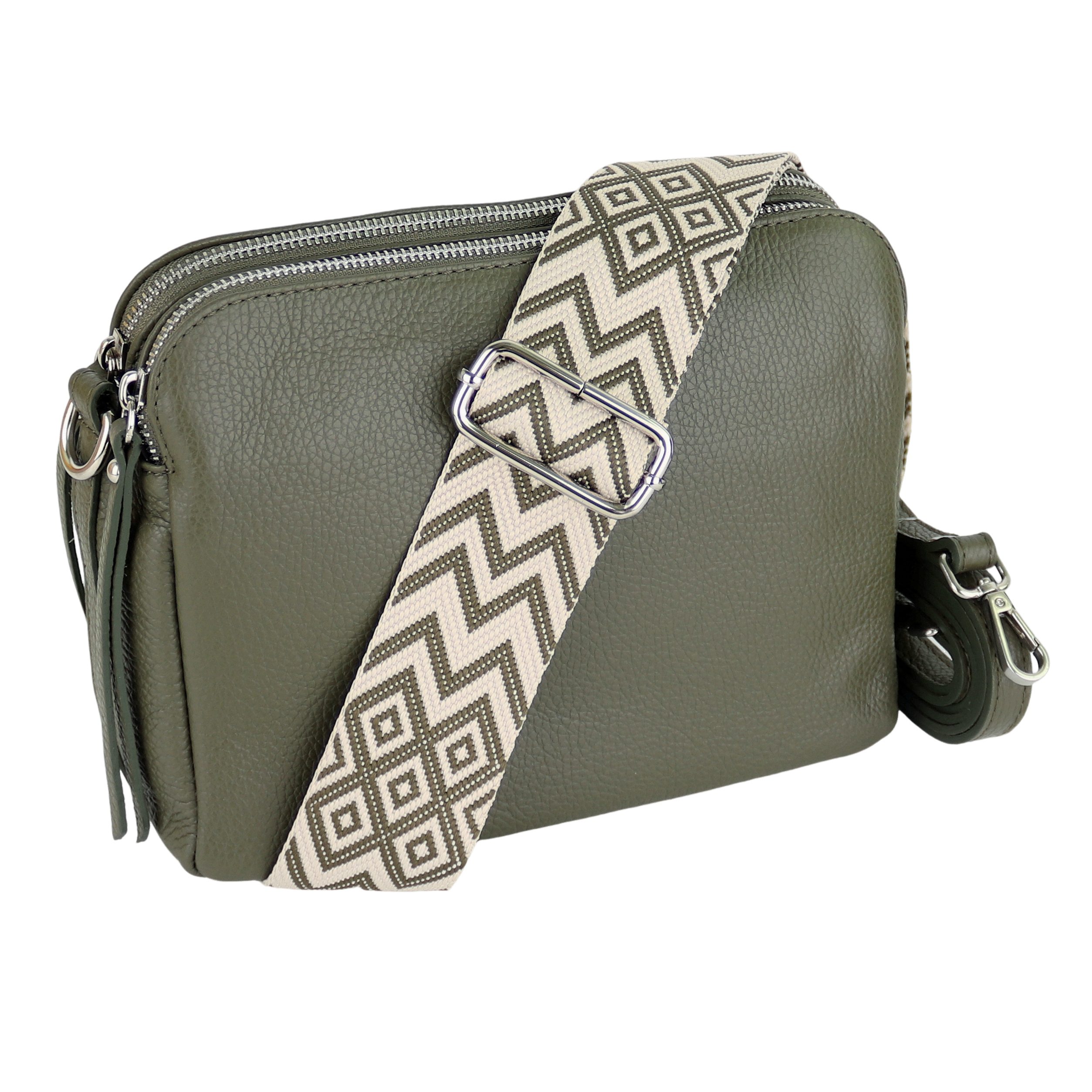 MIRROSI Schultertasche aus Echtleder, hergestellt in günstig online kaufen