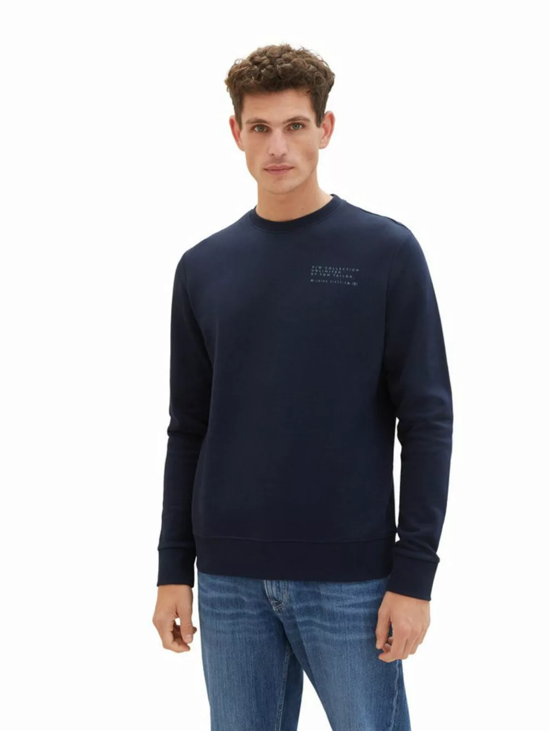 TOM TAILOR Kapuzenpullover Sweatshirt mit Textprint günstig online kaufen