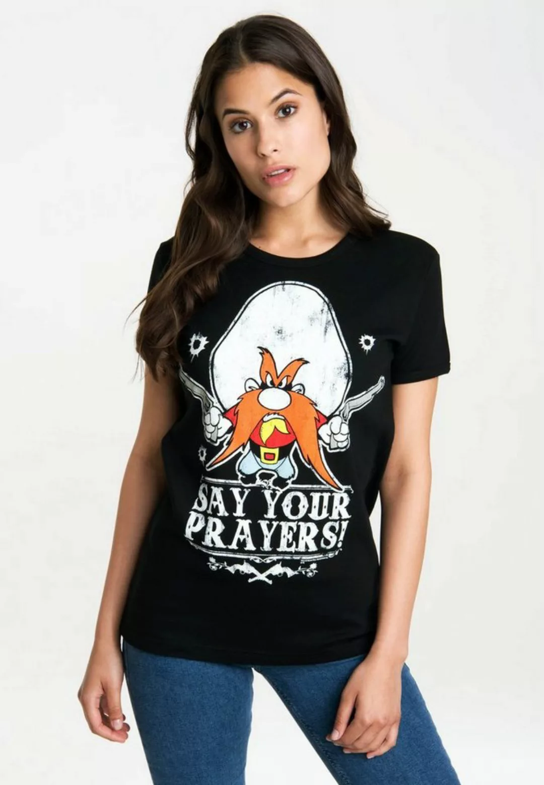 LOGOSHIRT T-Shirt "Looney Tunes – Say Your Prayers", mit lizenzierten Origi günstig online kaufen