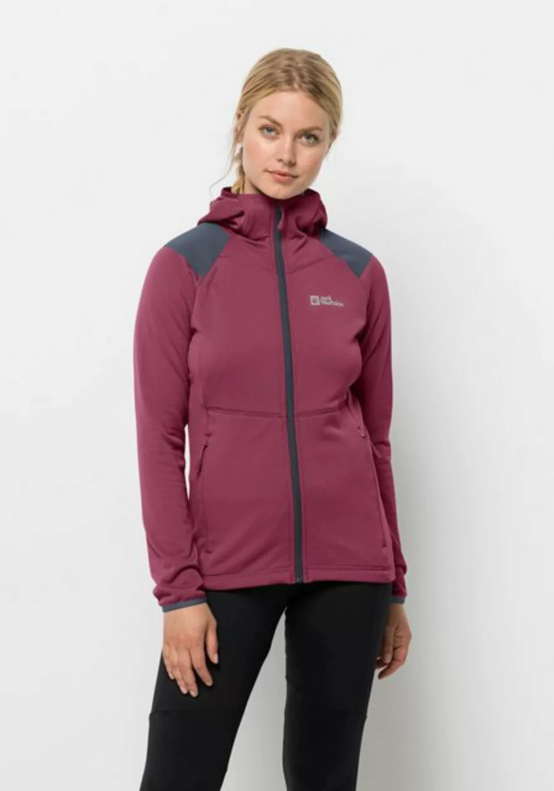 Jack Wolfskin Kapuzenfleecejacke KOLBENBERG HOODED FZ W günstig online kaufen