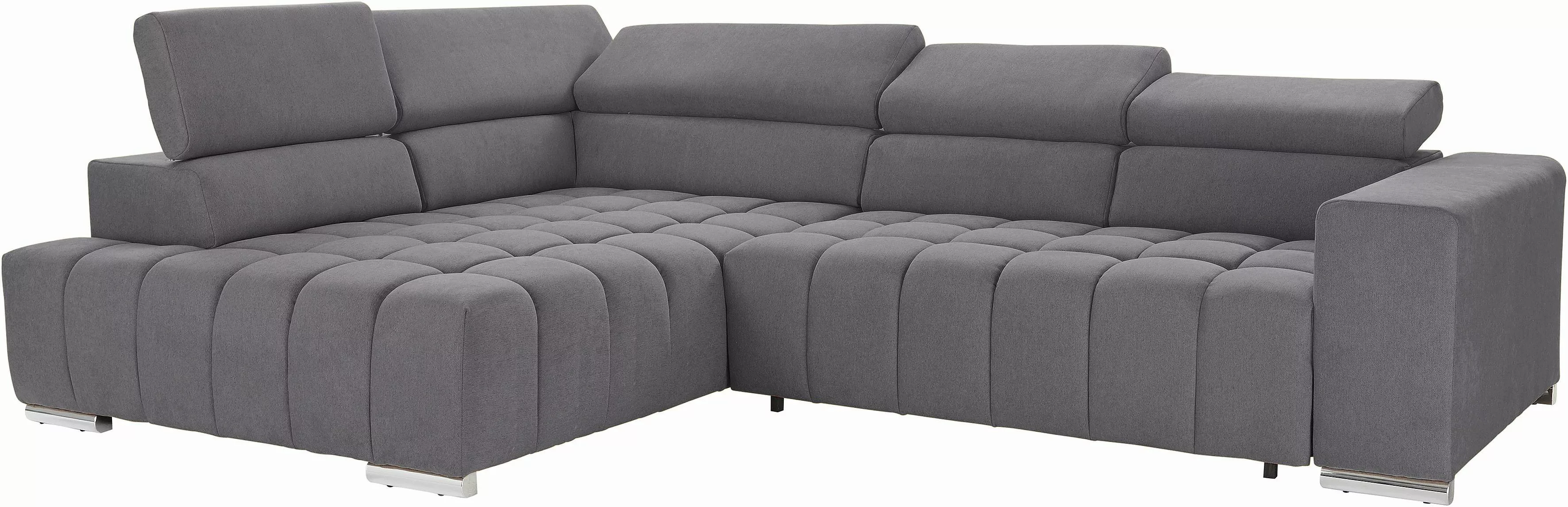 exxpo - sofa fashion Ecksofa »Elias, aktuelle Kreuzsteppung im Sitz, bequem günstig online kaufen