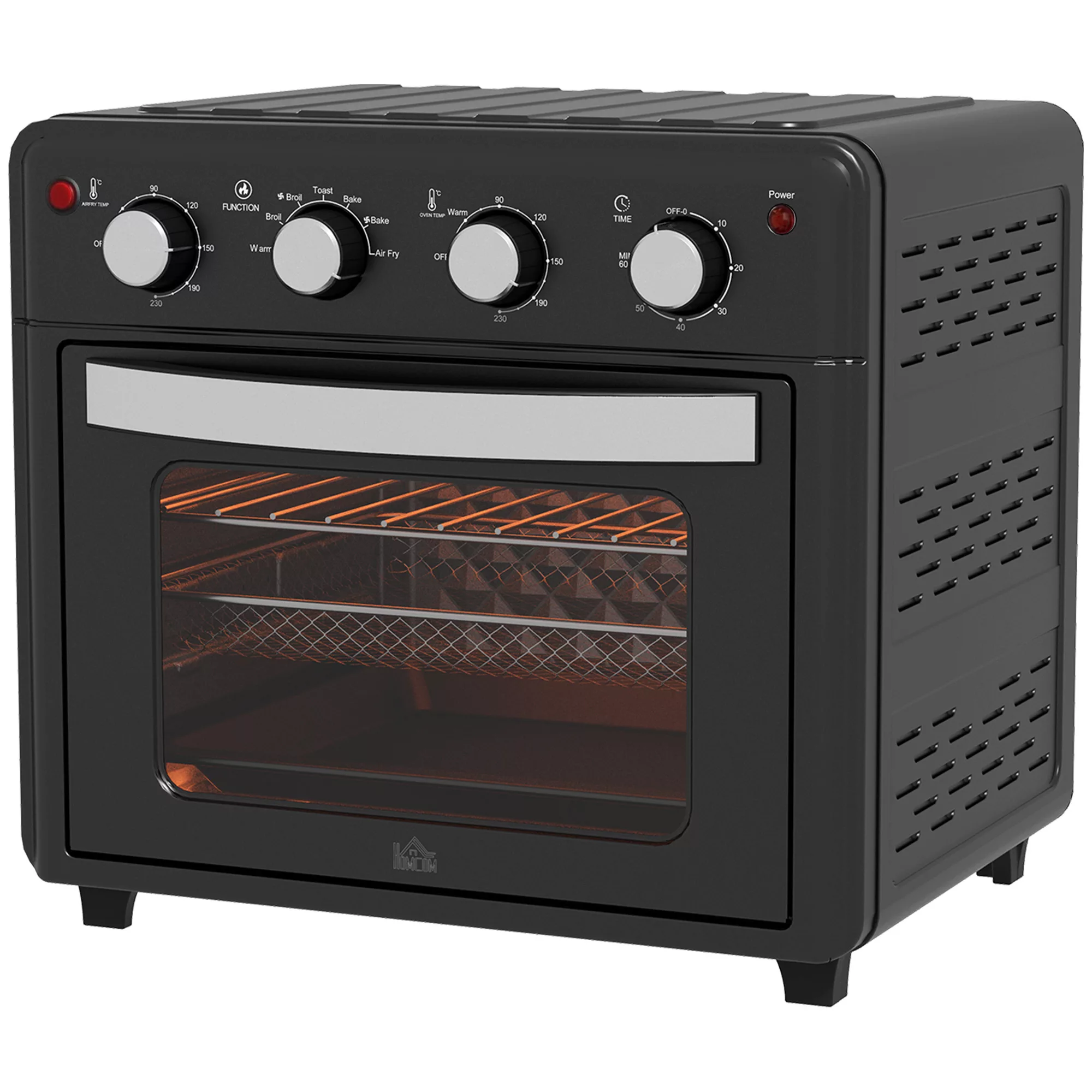 HOMCOM Minibackofen mit Umluft, 90°C-230°C, 30L, Mini Ofen mit Backblech, G günstig online kaufen