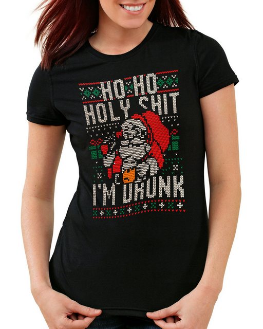 style3 T-Shirt Ho Ho Ho I'm drunk weihnachten glühwein ugly sweater pullove günstig online kaufen