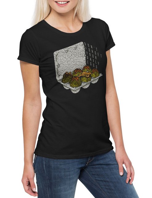 Urban Backwoods Print-Shirt Alien Eggs Damen T-Shirt Ripley Prometheus Nost günstig online kaufen