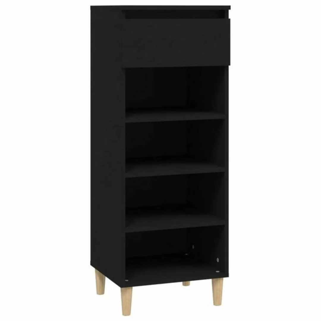 furnicato Schuhschrank Schwarz 40x36x105 cm Holzwerkstoff (1-St) günstig online kaufen