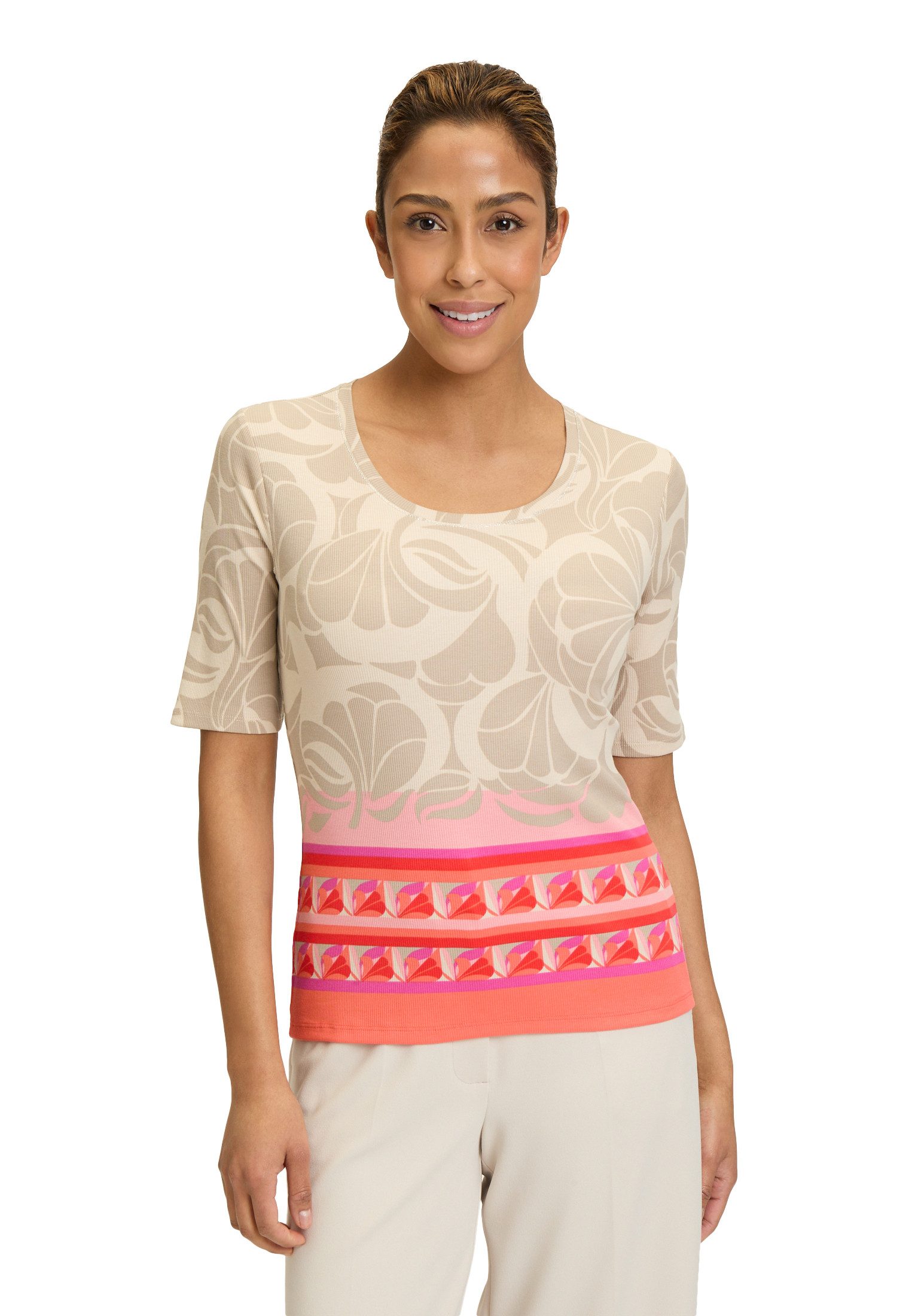 Betty Barclay Kurzarmshirt "Betty Barclay Damen Casual-Shirt mit Tunnelzug" günstig online kaufen