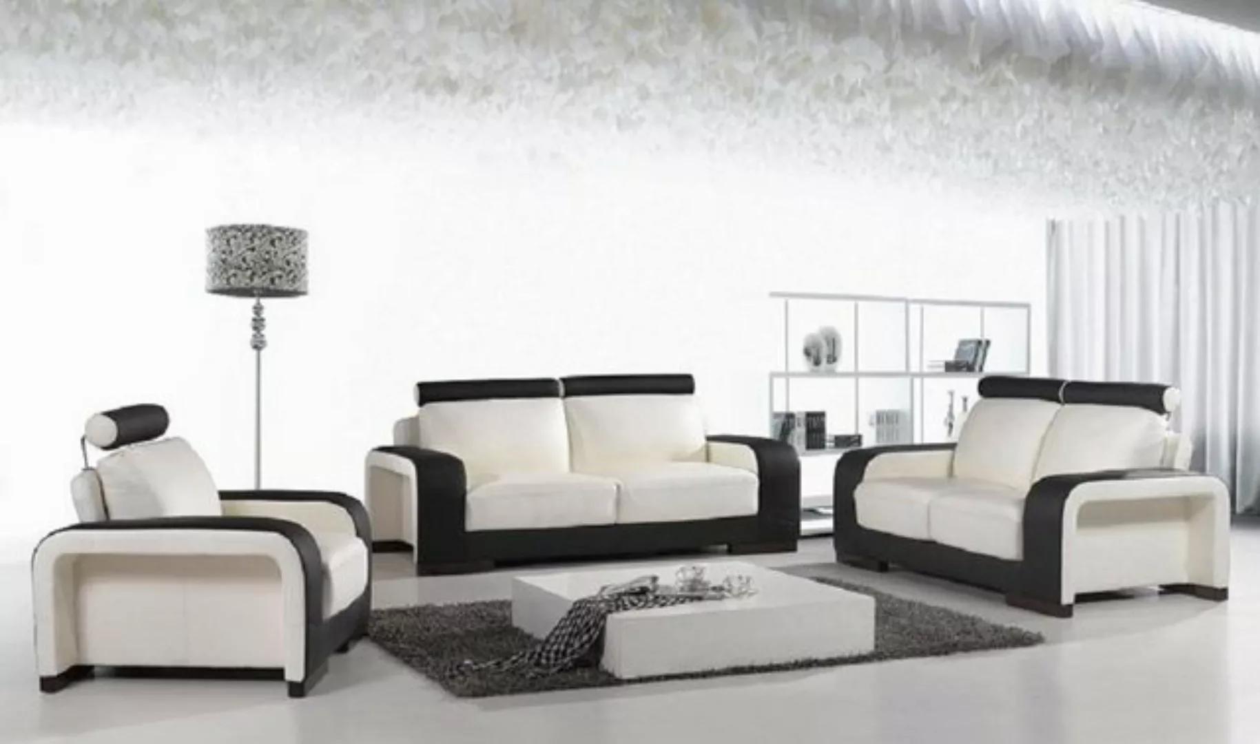 JVmoebel Sofa Design Couchen Sofas Polster 32 Sitzer Sofagarnitur Set Leder günstig online kaufen