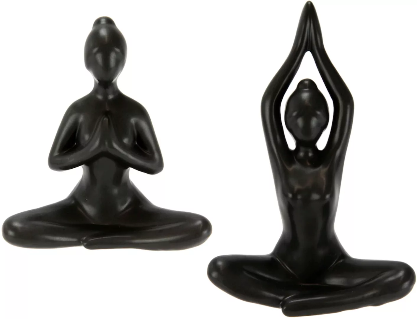 I.GE.A. Dekofigur "Yoga-Frau", 2er Set, Yogafigur, Yogaskulptur günstig online kaufen