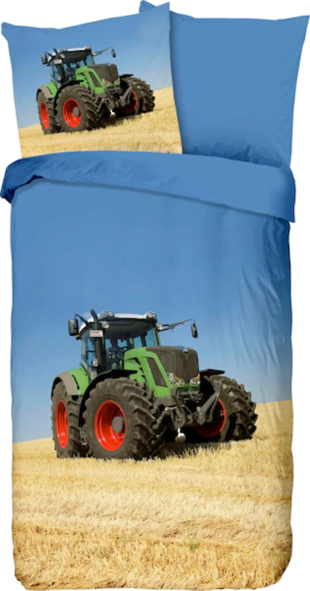 good morning Kinderbettwäsche »Tractor«, (2 tlg.), 100% Baumwolle günstig online kaufen