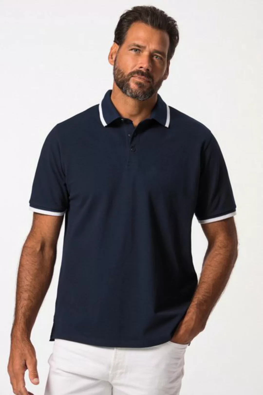 JP1880 Poloshirt Poloshirt FLEXNAMIC® Halbarm Kontraststreifen günstig online kaufen
