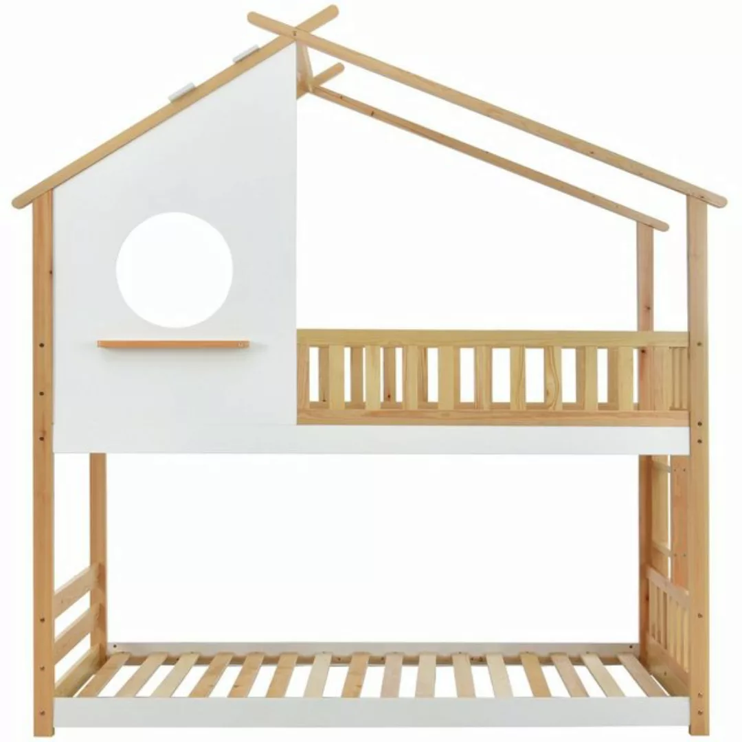 Gotagee Kinderbett Einzelbett 90x200 cm mit Fallschutz Hausbett Doppelbett günstig online kaufen