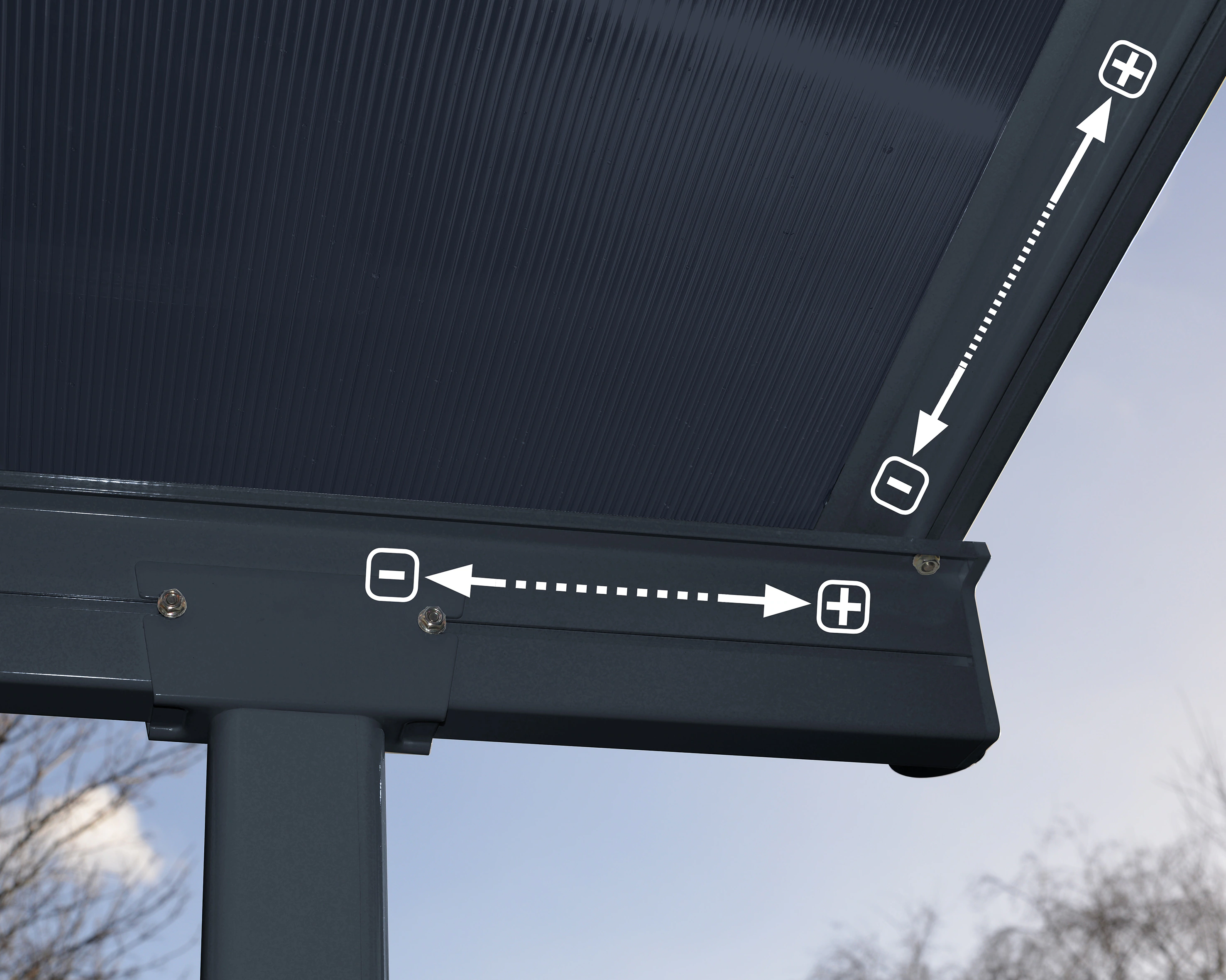 Palram - Canopia Terrassendach "Capri Alu Terrassenüberdachung", einfache D günstig online kaufen
