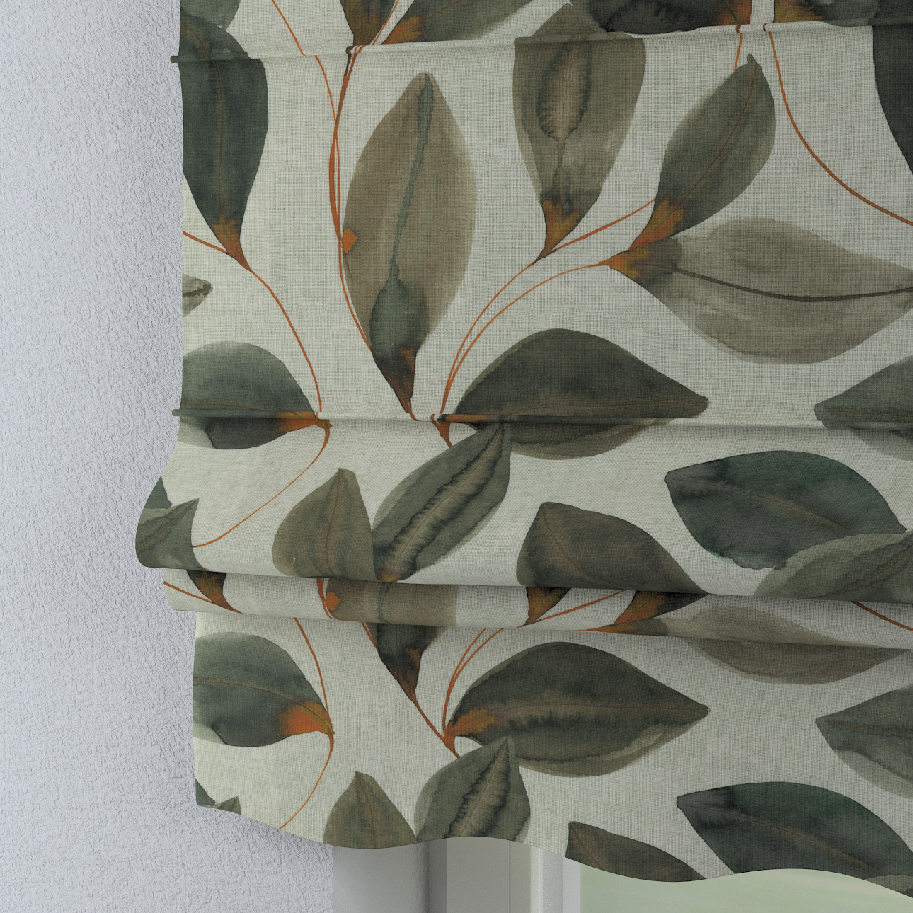 Dekoria Raffrollo Firenze, grau-grün, 110 x 150 cm günstig online kaufen