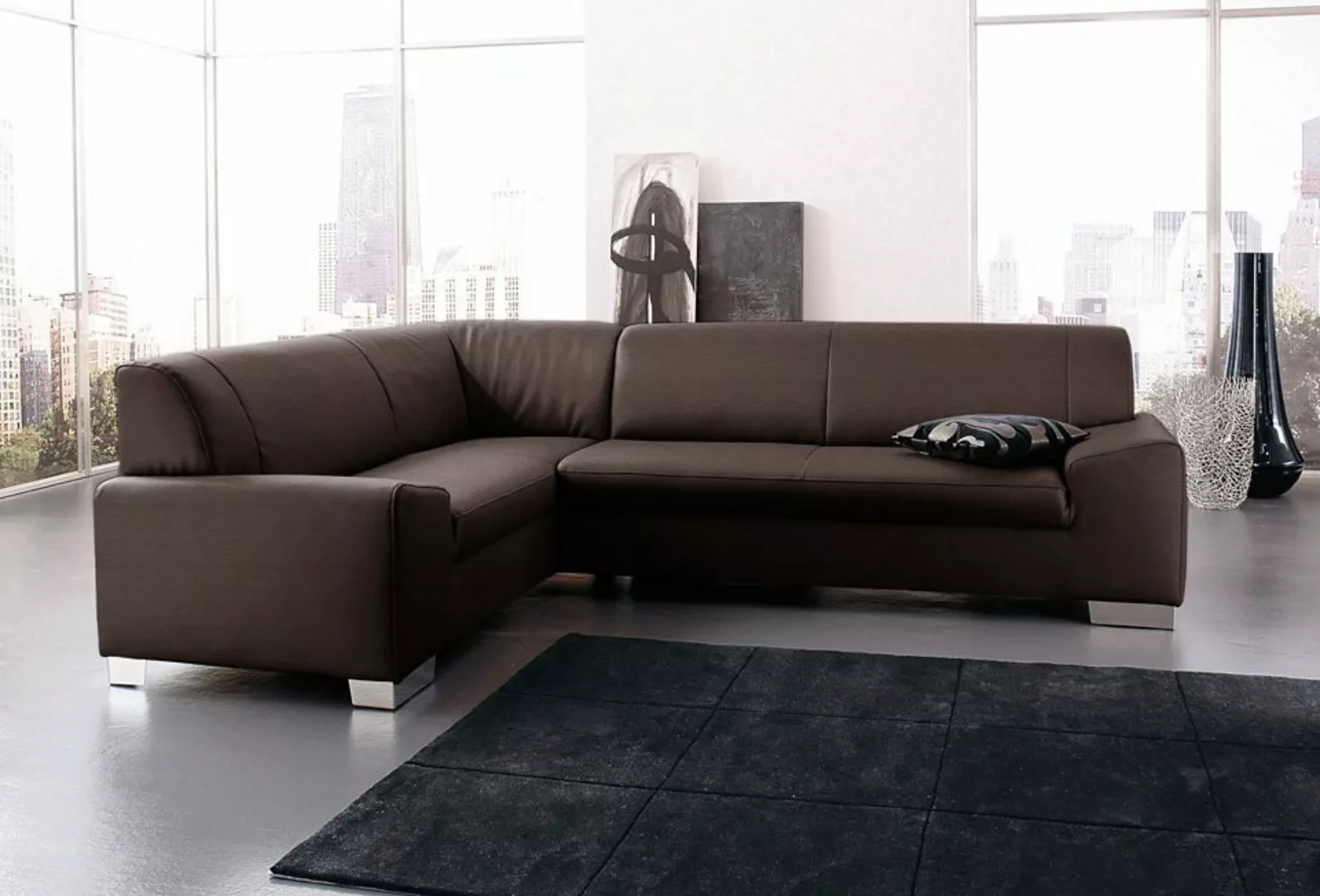 DOMO collection Ecksofa "Alisson L-Form", wahlweise mit Bettfunktion günstig online kaufen