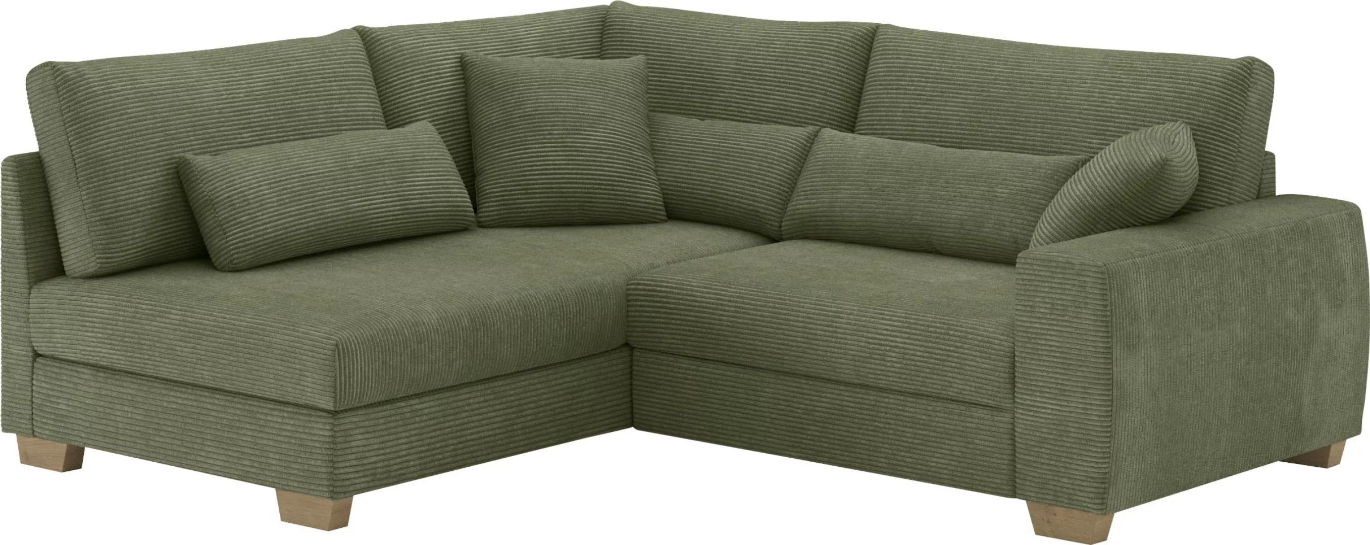 Mr. Couch Ecksofa "Helena L-Form", Mit Federkern, wahlweise mit Bettfunktio günstig online kaufen